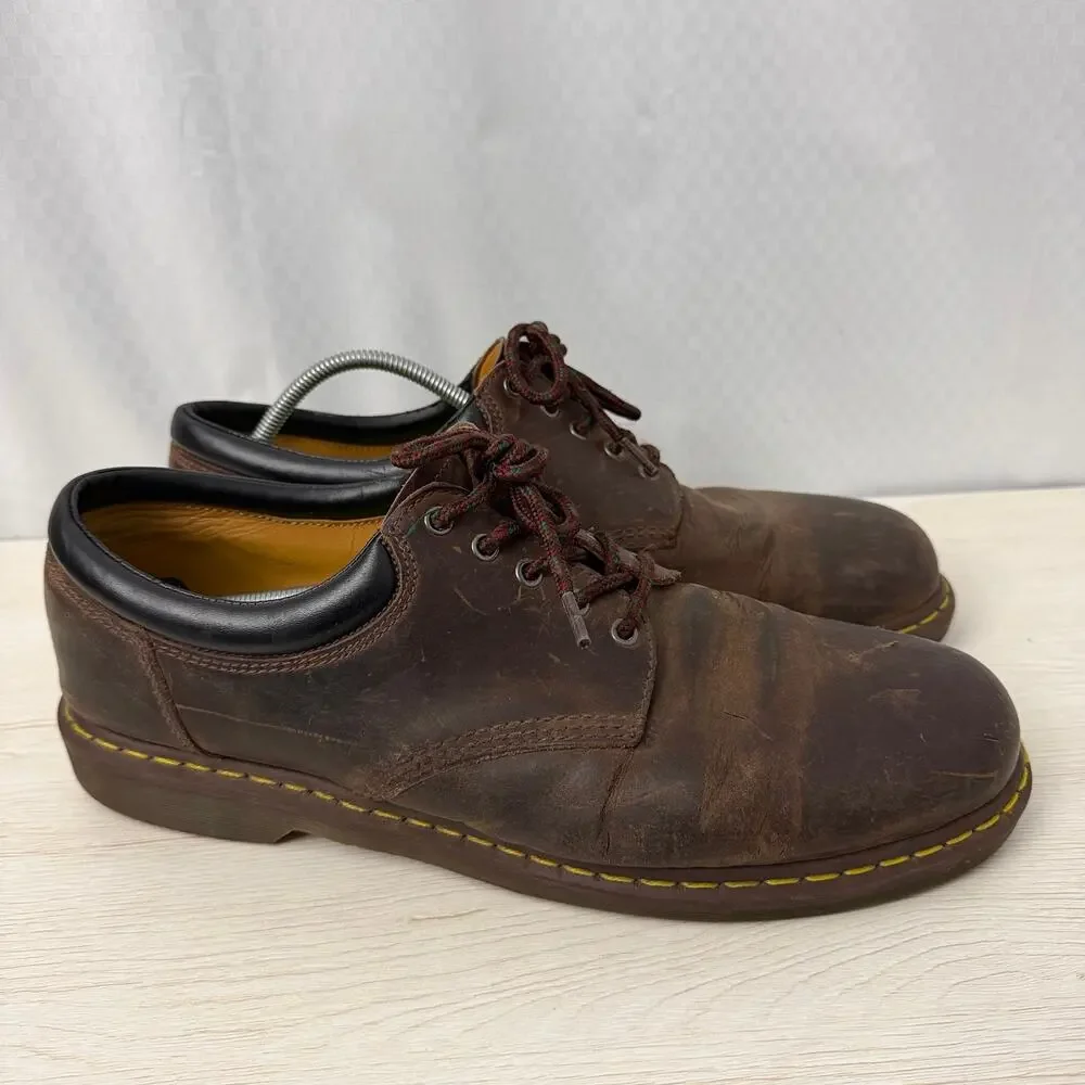 Dr Martens Shoes Mens Size 16 Brown Crazy Horse Leather Casual 8053 Doc
